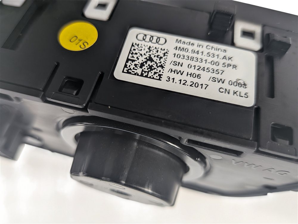 Thumbnail 5: 16-21 AUDI A4 A5 S4 S5 RS5 Q7 (B9 8W 8WS F5 4M) HEADLIGHT SWITCH w/ RAIN SENSOR