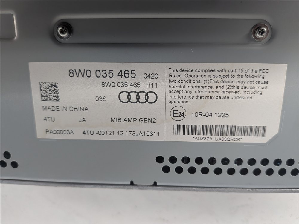 Thumbnail 4: 2017-2019 AUDI A4 (B9 8W) BANG & OLUFSEN AUDIO SOUND AMP AMPLIFIER