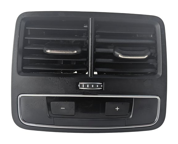 Thumbnail 2: 2018 AUDI A4 (B9 8W) REAR CENTER CONSOLE HEAT AIR AC HVAC VENT GRILLE (Black)