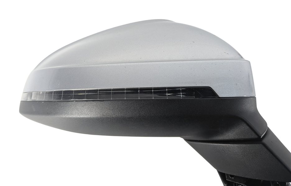 Thumbnail 4: 17-19 AUDI A4 B9 RIGHT PASSENGER MIRROR w/PFOLD BLIND (Silver)