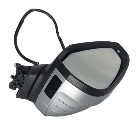 Thumbnail 3: 17-19 AUDI A4 B9 LEFT DRIVER DOOR MIRROR w/PFOLD BLIND (Silver)