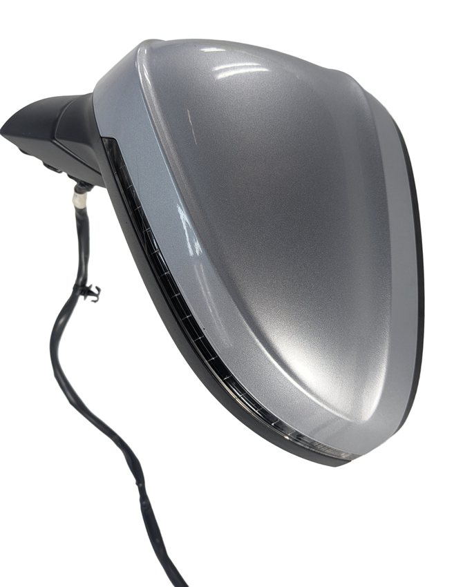 Thumbnail 6: 17-19 AUDI A4 B9 LEFT DRIVER DOOR MIRROR w/PFOLD BLIND (Silver)