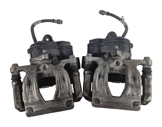 17-19 AUDI A4 A5 (B9 8W 8W6 F5) REAR LEFT & RIGHT BRAKE CALIPER w/ ACTUATOR SET2