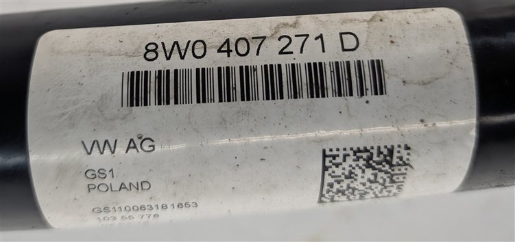 Thumbnail 5: 2017-2019 AUDI A4 A5 (B9 8W 8W6) AWD FRONT LEFT OR RIGHT CV AXLE SHAFT
