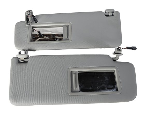 Thumbnail 2: 2017-2019 AUDI A4 (B9 8W) FRONT LEFT & RIGHT SUNVISOR SHADE SET-2 (Gray)