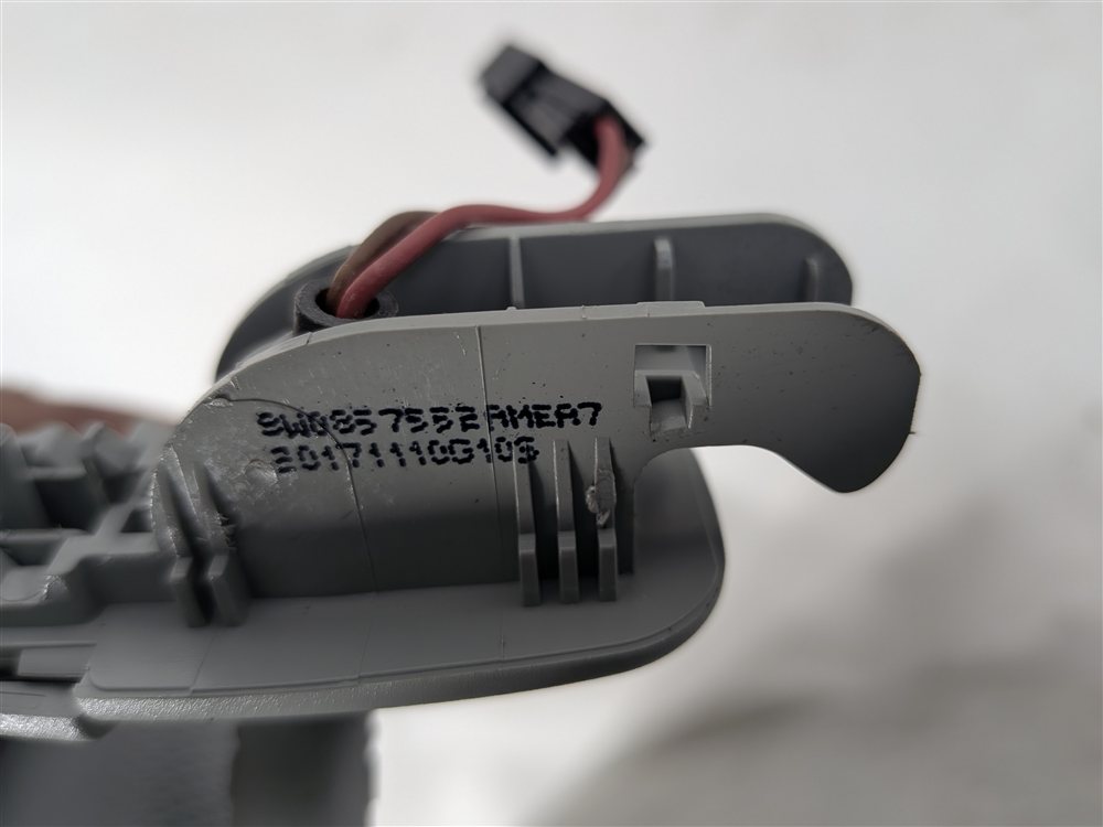 Thumbnail 5: 2017-2019 AUDI A4 (B9 8W) FRONT LEFT & RIGHT SUNVISOR SHADE SET-2 (Gray)