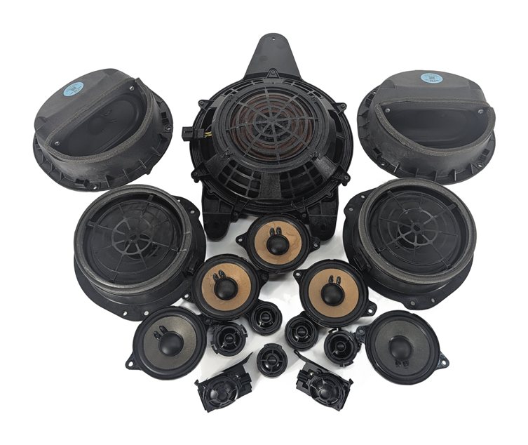 Thumbnail 2: 2018 AUDI A4 B9 8W BANG & OLUFSEN AUDIO SOUND DOOR DASH SUBWOOFER SPEAKER SET/17