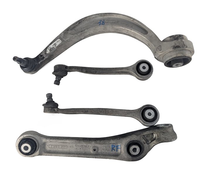 Thumbnail 2: 17-22 AUDI A4 B9 8W FRONT RIGHT PASSENGER UPPER LOWER CONTROL ARM SET/4