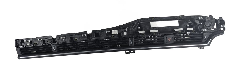 Thumbnail 2: 2018 AUDI A4 (B9 8W) FRONT CENTER DASH HEAT AIR AC VENT HAZARD SWITCH (Black)