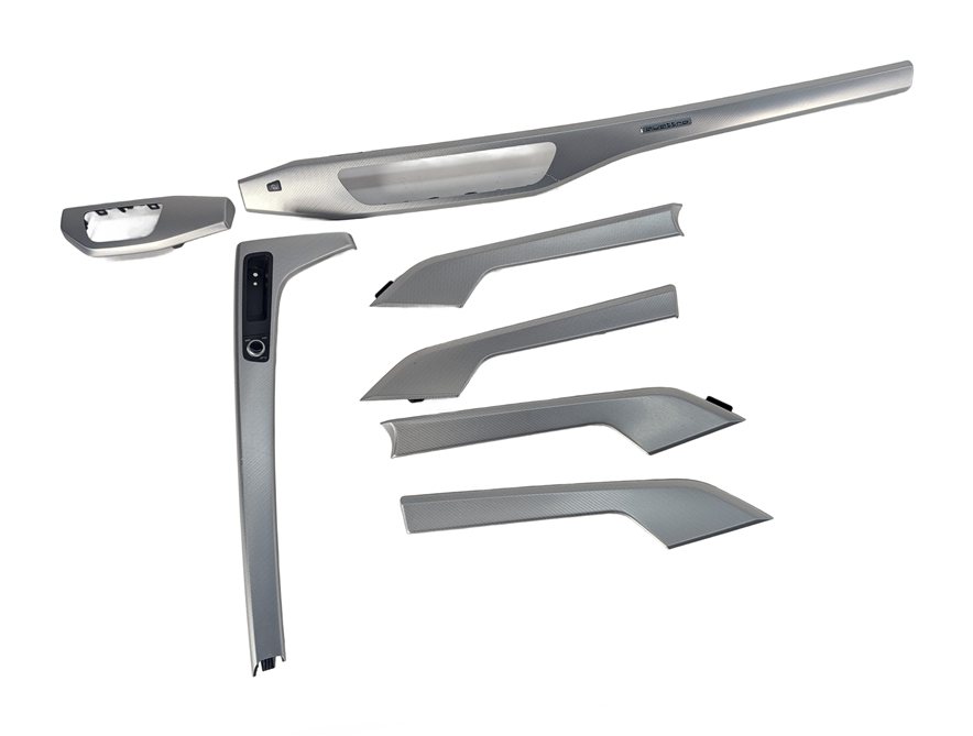 Thumbnail 2: 2018 AUDI A4 B9 8W INTERIOR DOOR DASH CONSOLE TRIM SET/7 (Aluminum Ellipse)