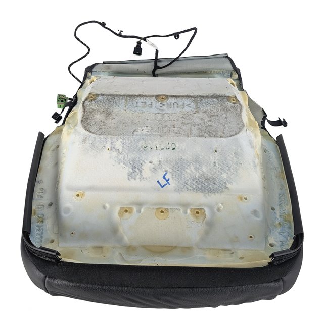 Thumbnail 6: 18 AUDI A4 B9 8W FRONT LEFT DRIVER HEATED LEATHER SEAT BOTTOM CUSHION (Black)