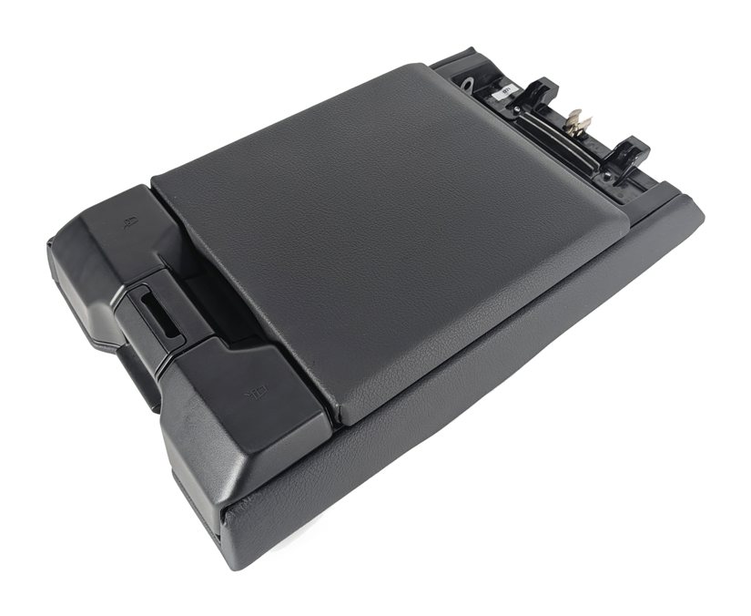 Thumbnail 2: 17-19 AUDI A4 S4 B9 8W 8V REAR CENTER SEAT CONSOLE ARM REST CUPHOLDER(Black)