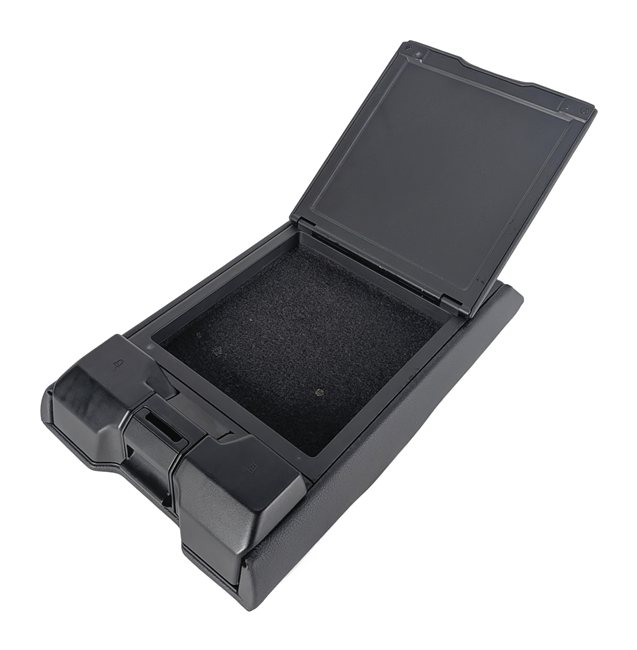 Thumbnail 3: 17-19 AUDI A4 S4 B9 8W 8V REAR CENTER SEAT CONSOLE ARM REST CUPHOLDER(Black)