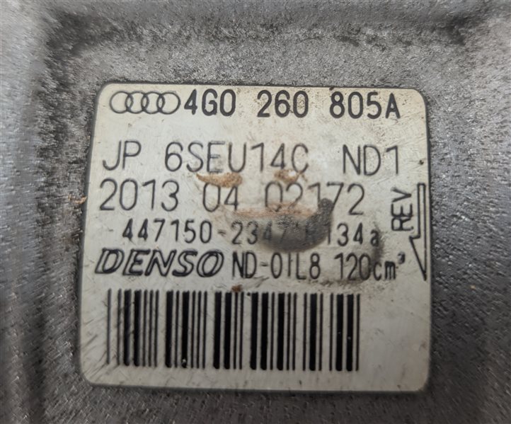 Thumbnail 7: 2012-2015 AUDI A6 A7 (C7 4G8) 3.0L SUPERCHARGED ENGINE A/C AIR COMPRESSOR PUMP