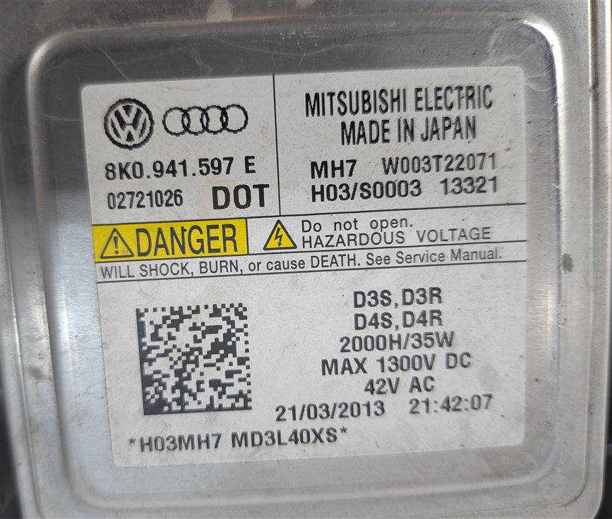 Thumbnail 7: 12-15 AUDI A7 C7 4G8 FRONT LEFT DRIVER XENON HID SELF ADJUST HEADLIGHT HEADLAMP