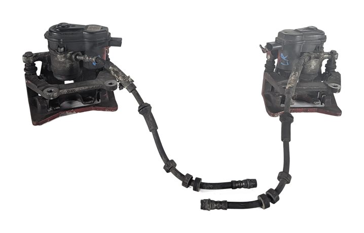 Thumbnail 3: 12-17 AUDI A6 A7 (C7) REAR LEFT & RIGHT DISC BRAKE CALIPER SET/2 (330mm ROTOR)