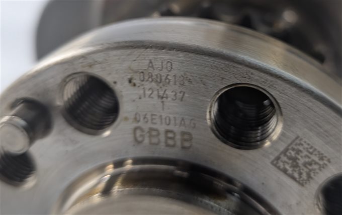 Thumbnail 5: 2014 AUDI A7 C7 4G 3.0L SUPER CTUA ENGINE CRANKSHAFT CRANK SHAFT 06E101AG