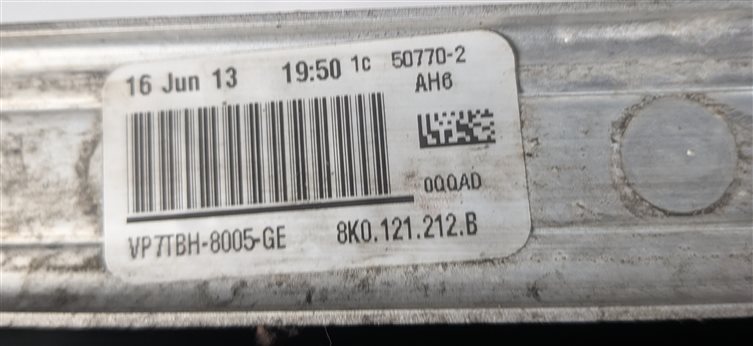 Thumbnail 9: 2010-2018 AUDI A6 A7 A8 S5 S7 SQ5 S8 LEFT DRIVER AUX AUXILIARY RADIATOR COOLER