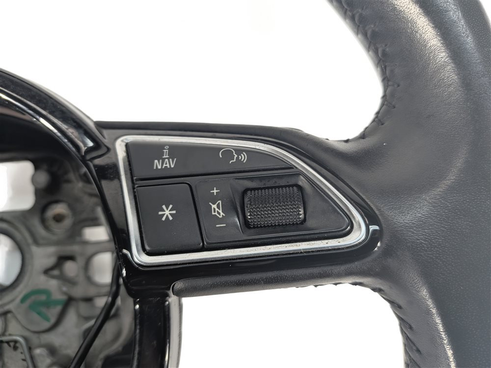 Thumbnail 4: 13-18 AUDI A7 QUATTRO BLACK/SILVER SPORT TIPTRONIC STEERING WHEEL w/o HEAT