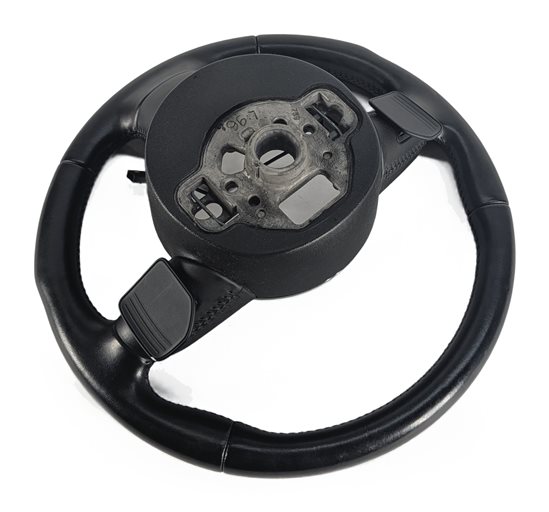 Thumbnail 8: 13-18 AUDI A7 QUATTRO BLACK/SILVER SPORT TIPTRONIC STEERING WHEEL w/o HEAT