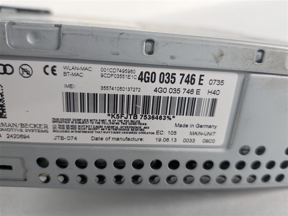 Thumbnail 10: 2014 AUDI A7 C7 4G MMI 3G HIGH RADIO NAVIGATION HEAD UNIT CONTROL PANEL