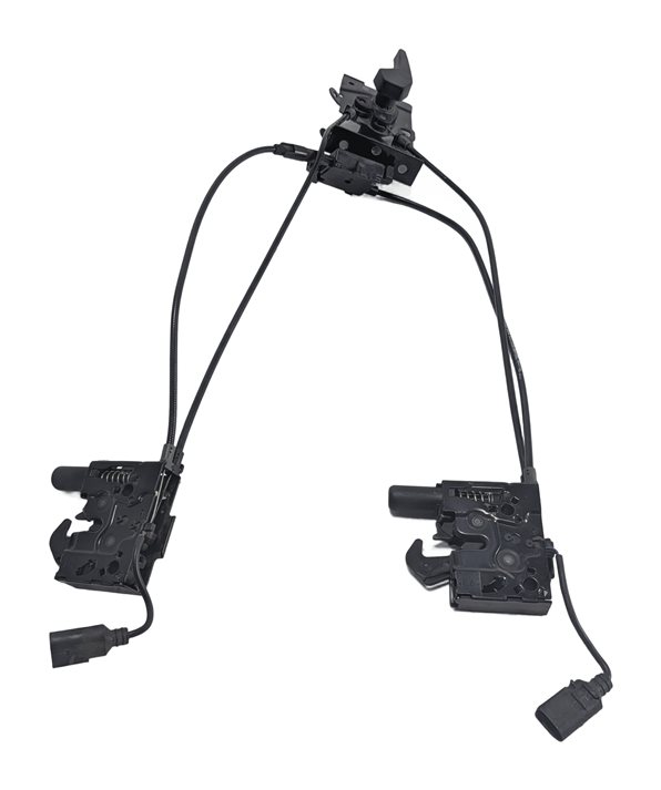 Thumbnail 3: 2017 AUDI Q7 (4M) FRONT HOOD LID LOCK LATCH LEFT/RIGHT SET/2 w/RELEASE CABLES