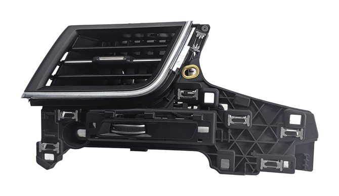Thumbnail 2: 2017 AUDI Q7 (4M) FRONT LEFT DRIVER DASH HEAT AIR AC VENT w/TRIM CARRIER (Black)