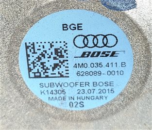 Thumbnail 19: 2017 AUDI Q7 (4M) BOSE 3D SOUND SPEAKER SET SUBWOOFER WOOFER MIDRANGE TWEETER