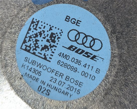 Thumbnail 20: 2017 AUDI Q7 (4M) BOSE 3D SOUND SPEAKER SET SUBWOOFER WOOFER MIDRANGE TWEETER