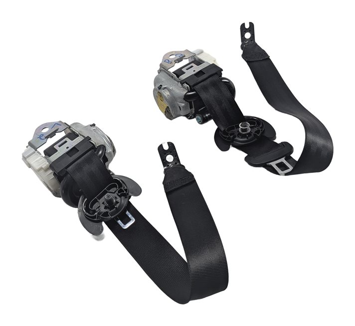 2017 AUDI Q7 (4M) REAR 2ND ROW LEFT/RIGHT SEAT SEATBELT RETRACTOR SET/2 (Black)