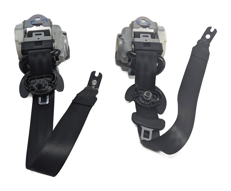 Thumbnail 3: 2017 AUDI Q7 (4M) REAR 2ND ROW LEFT/RIGHT SEAT SEATBELT RETRACTOR SET/2 (Black)