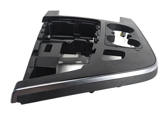 Thumbnail 2: 2017 AUDI Q7 (4M) CENTER CONSOLE SHIFTER TRIM BEZEL w/CUP HOLDER GLOSS BLACK