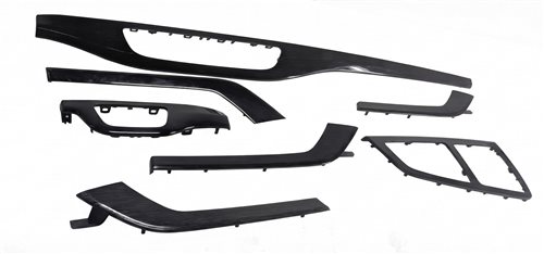 2017 AUDI Q7 (4M) INTERIOR DASH DOOR CENTER CONSOLE TRIM SET/7 (Gray Oak)