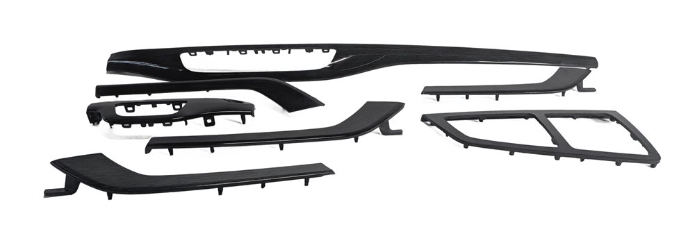 Thumbnail 2: 2017 AUDI Q7 (4M) INTERIOR DASH DOOR CENTER CONSOLE TRIM SET/7 (Gray Oak)