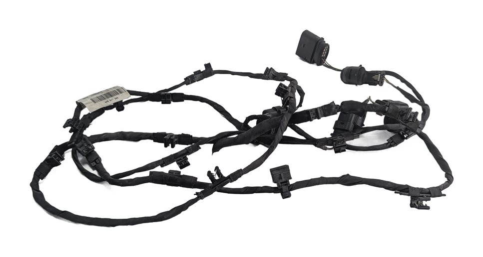 Thumbnail 2: 2017 AUDI Q7 (4M) FRONT BUMPER PARK ASSIST PDC SENSORS SET w/HARNESS (Silver)