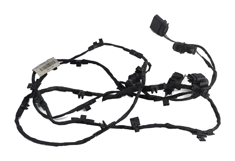 Thumbnail 3: 2017 AUDI Q7 (4M) FRONT BUMPER PARK ASSIST PDC SENSORS SET w/HARNESS (Silver)
