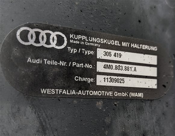 Thumbnail 6: 2017 AUDI Q7 (4M) TRAILER TOW HITCH RECEIVER w/WIRE WIRING HARNESS LOOM