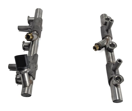 Thumbnail 3: 2017-2019 AUDI Q7 (4M) 3.0L SUPER (CREC) LEFT & RIGHT FUEL INJECTOR RAIL SET/2