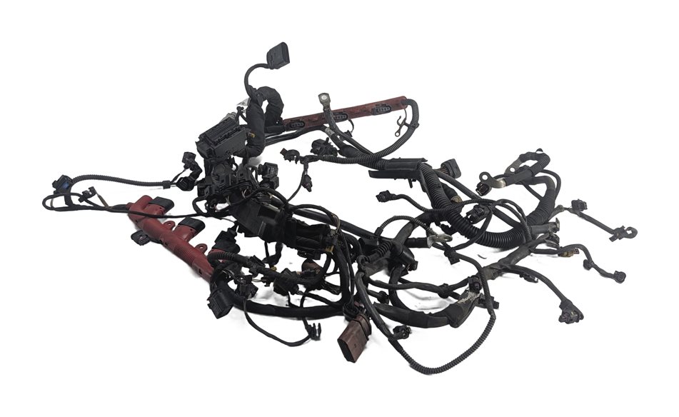 Thumbnail 2: 2017 AUDI Q7 (4M) 3.0L (CREC) ENGINE MOTOR WIRE WIRING HARNESS LOOM