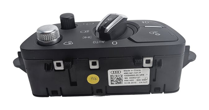 Thumbnail 2: 16-21 AUDI A4 A5 S4 S5 RS5 Q7 (B9 8W 8WS F5 4M) HEADLIGHT SWITCH w/ RAIN SENSOR