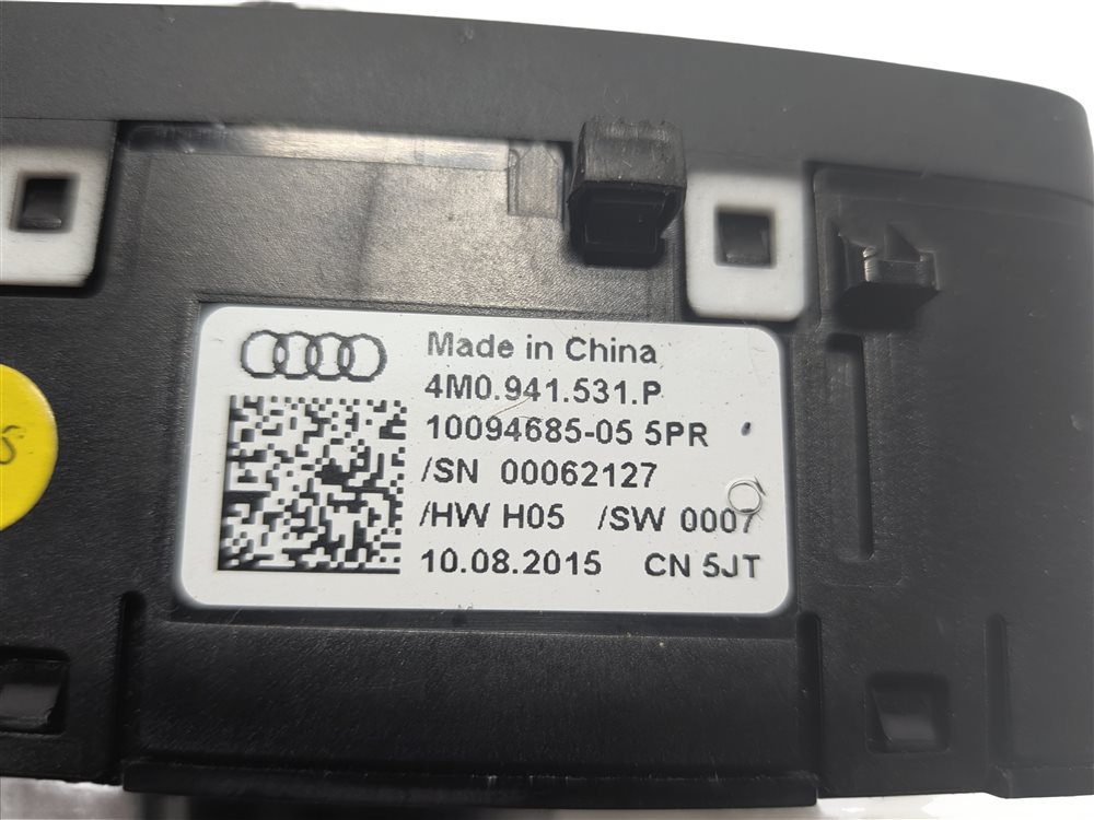 Thumbnail 7: 16-21 AUDI A4 A5 S4 S5 RS5 Q7 (B9 8W 8WS F5 4M) HEADLIGHT SWITCH w/ RAIN SENSOR