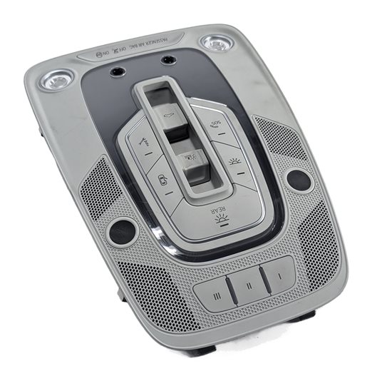 2017-2019 AUDI Q7 (4M) FRONT OVERHEAD CONSOLE DOME MAP READING LIGHT (Gray)