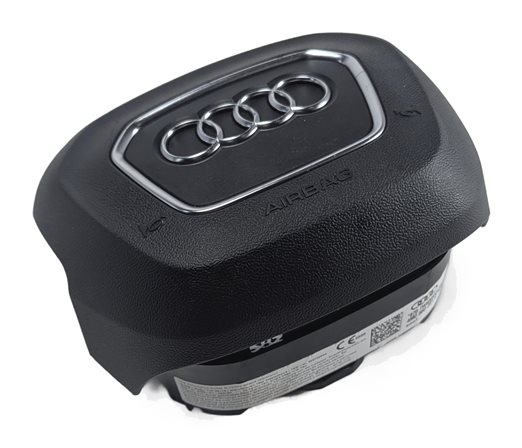 2017-2019 AUDI Q7 (4M) FRONT LEFT DRIVER STEERING WHEEL AIRBAG AIR BAG (Black)
