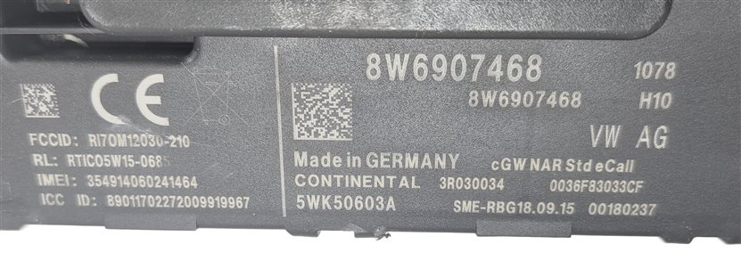 Thumbnail 6: 2017 AUDI Q7 (4M) 3.0L (CREC) ECM BCM CLUSTER GATEWAY IGNITION LOCK KEY SET