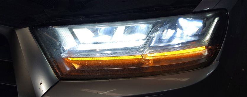 Thumbnail 2: 17-19 AUDI Q7 (4M) LEFT FRONT DRIVER DYNAMIC LED HEADLIGHT LIGHT LAMP (8Q3)