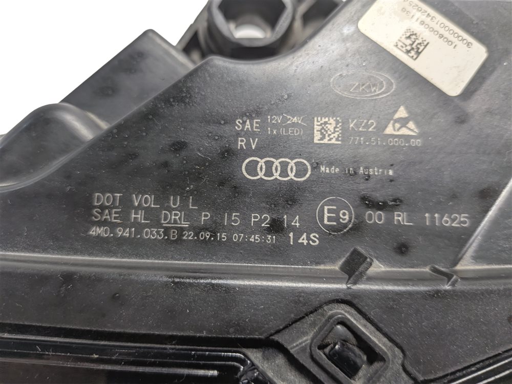 Thumbnail 7: 17-19 AUDI Q7 (4M) LEFT FRONT DRIVER DYNAMIC LED HEADLIGHT LIGHT LAMP (8Q3)