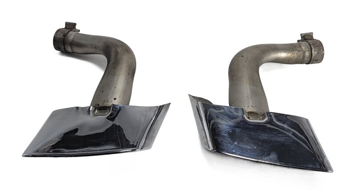Thumbnail 3: 2017-2019 AUDI Q7 (4M) 3.0L SUPER REAR LEFT & RIGHT MUFFLER EXHAUST TIP SET OF 2