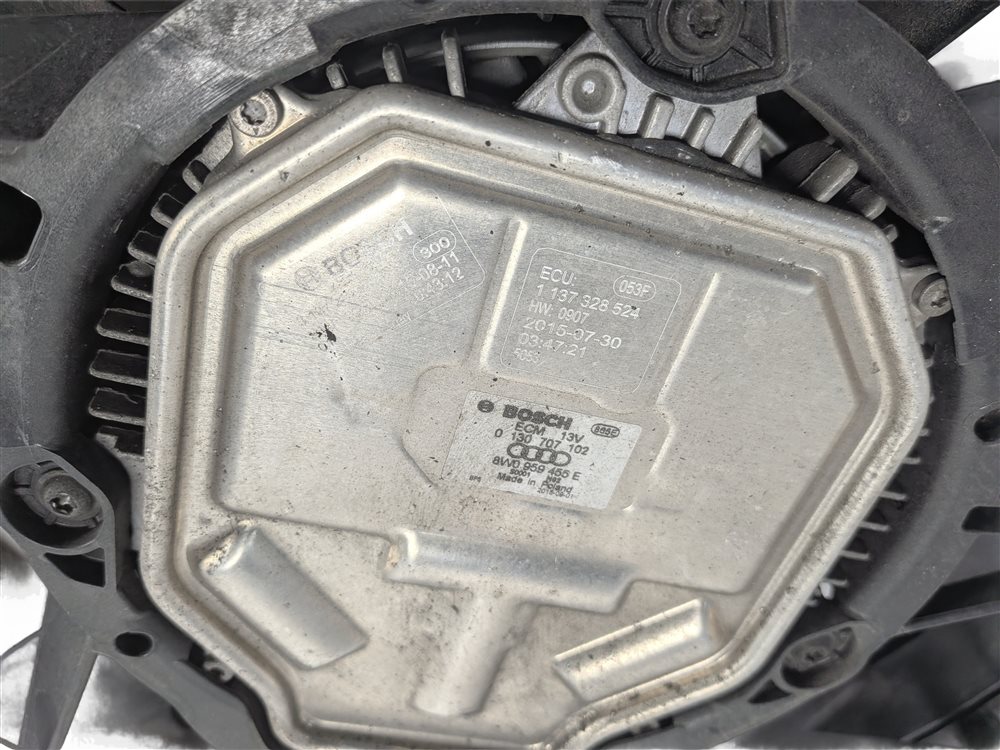 Thumbnail 6: 17-20 AUDI Q7 (4M) 3.0L SUPER RADIATOR COOLING FAN BLADE MOTOR SHROUD ASSEMBLY