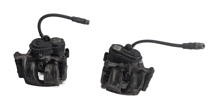 Thumbnail 3: 2017-2020 AUDI Q7 Q8 (4M) REAR LEFT & RIGHT BRAKE CALIPER w/ LINES SET/2