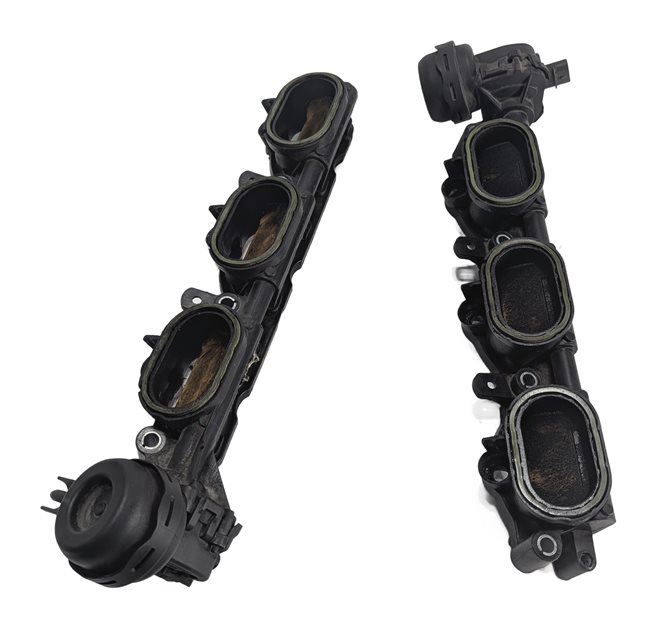 Thumbnail 3: 16-19 AUDI A6 A7 A8 Q7 C7 4M 3.0L SUPER CREC LEFT LOWER INTAKE MANIFOLD DIFFUSER